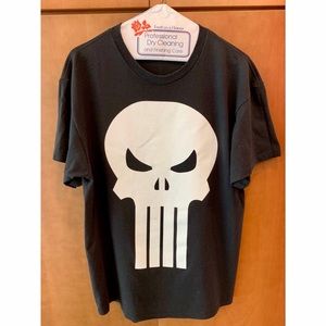 Vintage Marvel Mad Engine Punisher Skull T-shirt